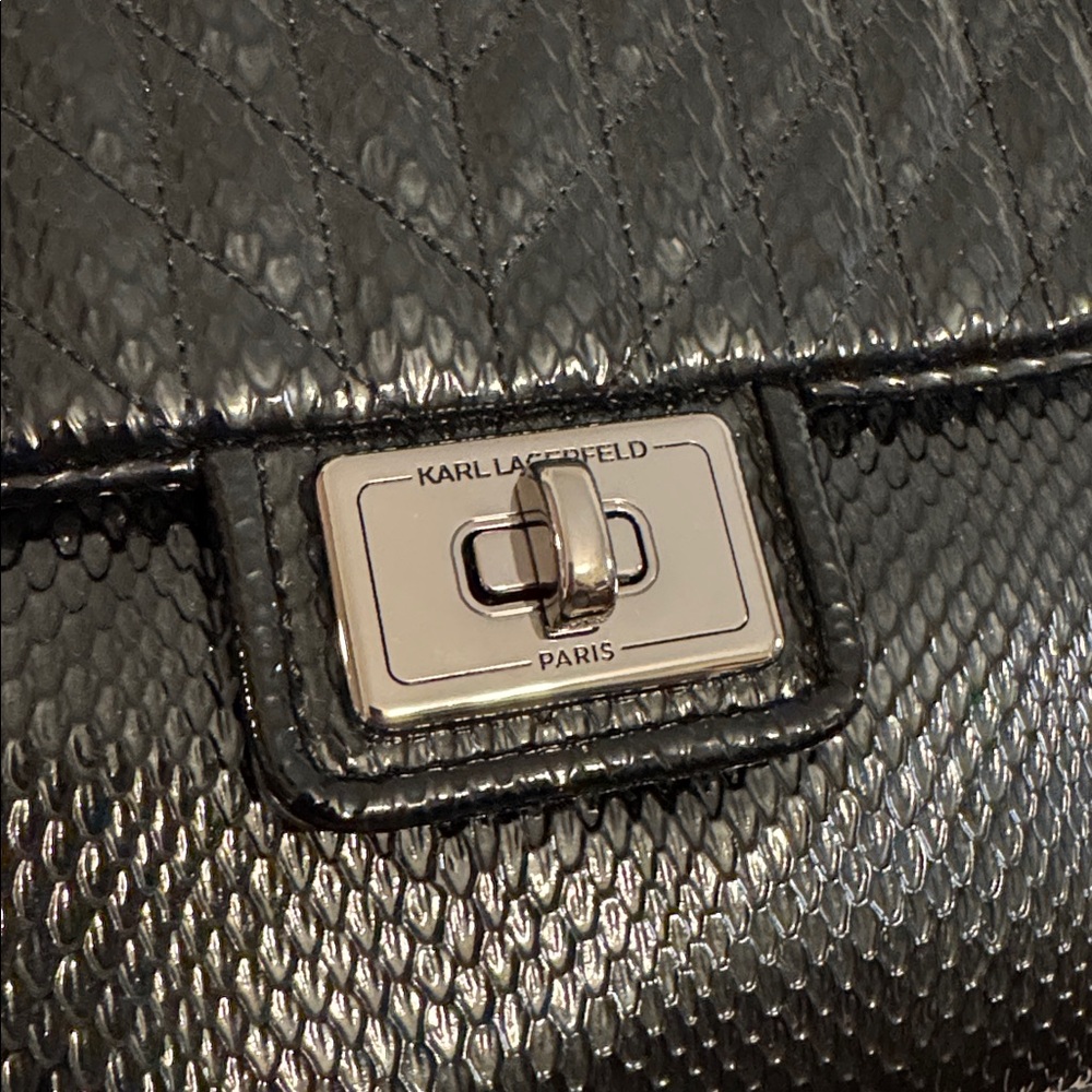 Karl Lagerfeld Paris Agyness Convertible Shoulder Bag - Picture 8 of 10